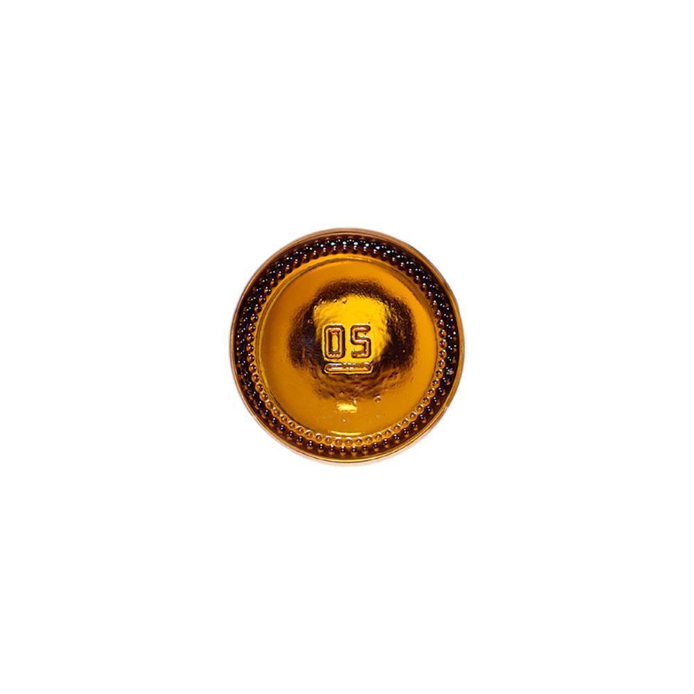 4 oz. Amber Boston Round with Black Fine-Mist Sprayer (Smooth) (22/400) (V4) (V20)