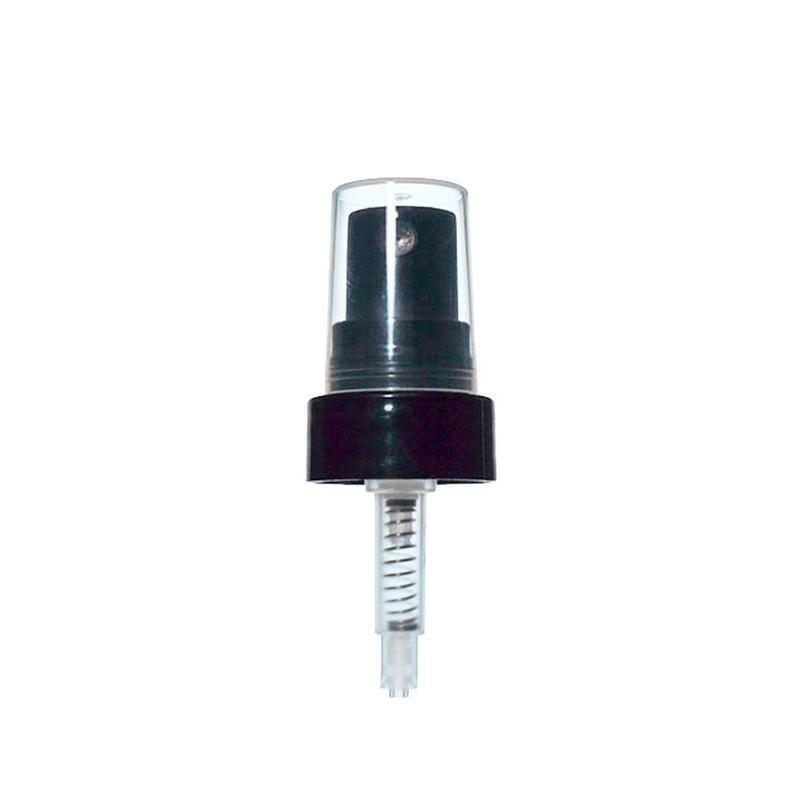 4 oz. Amber Boston Round with Black Fine-Mist Sprayer (Smooth) (22/400) (V4) (V20)