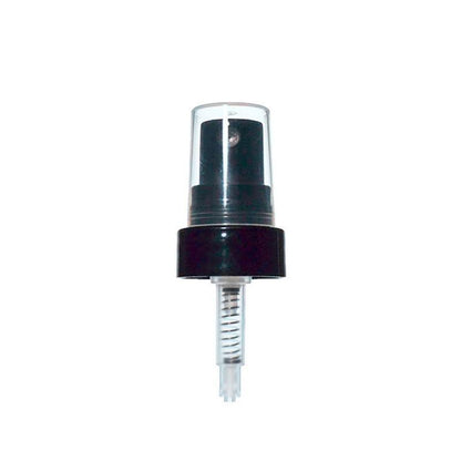 4 oz. Amber Boston Round with Black Fine-Mist Sprayer (Smooth) (22/400) (V4) (V20)