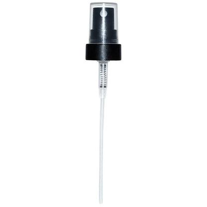 4 oz. Amber Boston Round with Black Fine-Mist Sprayer (Smooth) (22/400) (V8) (V20)
