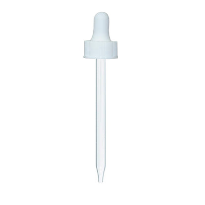 4 oz. Amber Boston Round with White Glass Dropper (22/400) (V5) (V8)