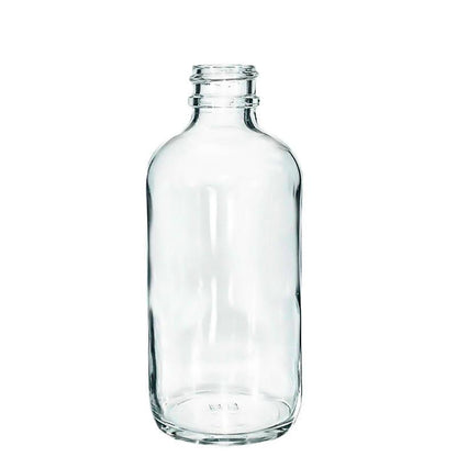 4 oz. Clear Boston Round with Black Fine-Mist Sprayer (Smooth) (22/400) (V4) (V20)