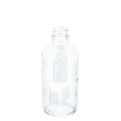 4 oz. Clear Boston Round with Black Graduated Glass Dropper (22/400) (V23) (V20)
