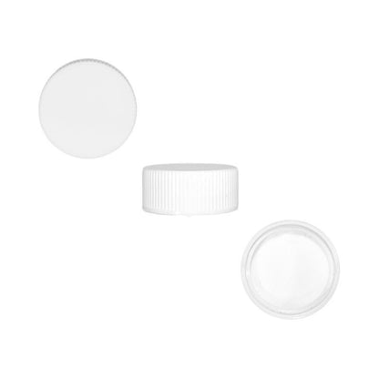 4 oz. Clear Boston Round with White Cap (22/400) (V22) (V1)
