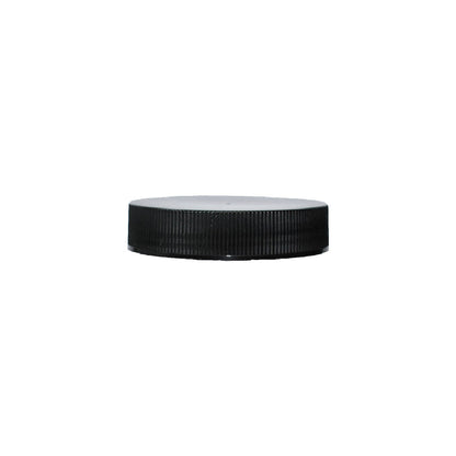 4 oz. Clear Glass Jar with Black Plastic Cap (48/400) (V4) (V7)