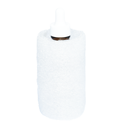 4 oz. Amber Boston Round with White Glass Dropper (22/400) (V5) (V8)
