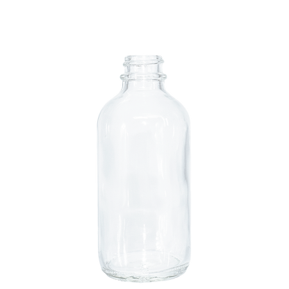 4 oz. Clear Boston Round with Black Child-Resistant Glass Dropper (22/400) (V20) (V8)