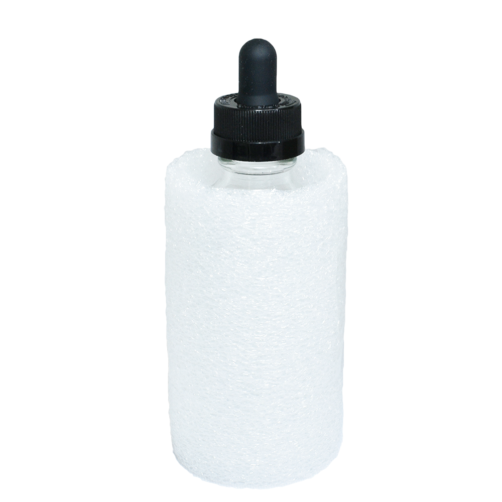 4 oz. Clear Boston Round with Black Child-Resistant Glass Dropper (22/400) (V20) (V8)