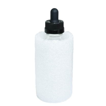 4 oz. Clear Boston Round with Black Child-Resistant Glass Dropper (22/400) (V20) (V8)