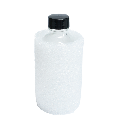 4 oz. Clear Boston Round with Black Cone Lined Cap (22/400) (V22) (V5)
