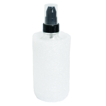 4 oz. Clear Boston Round with Black Cream Pump (22/400) (V22) (V20)