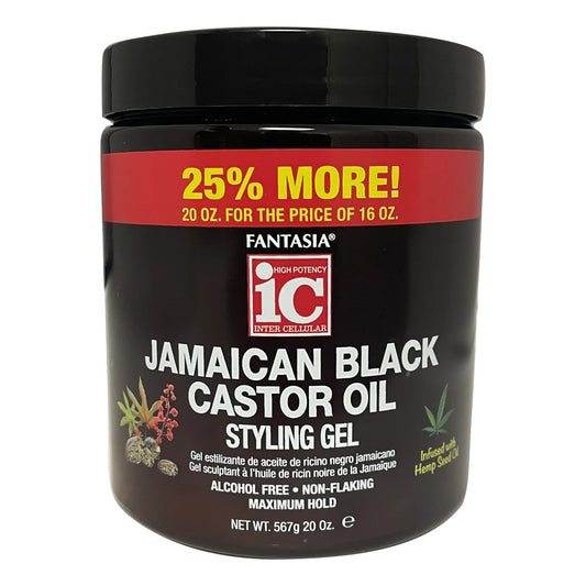 I C Fantasia Hair Polisher Jamaican black castor oil styling gel