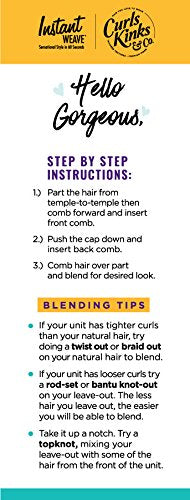 Sensationnel Curls Kinks & CO TOP Lady Half Wig/Instant Weave