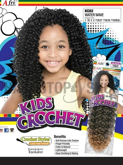 MANE CONCEPT AFRI NAPTURAL 3X KIDS CROCHET WATER WAVE. KC02