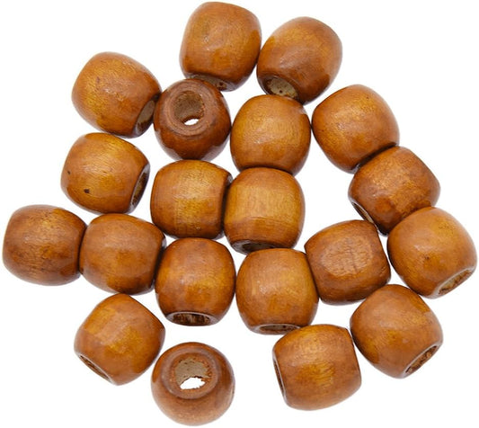Wooden hair beads. 24 pcs