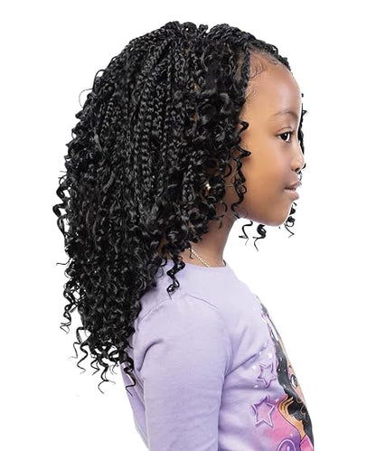 MANE CONCEPT AFRI NAPTURAL 3X KIDS CROCHET BOHO BOX BRAID. 8"/9"/10". KR305