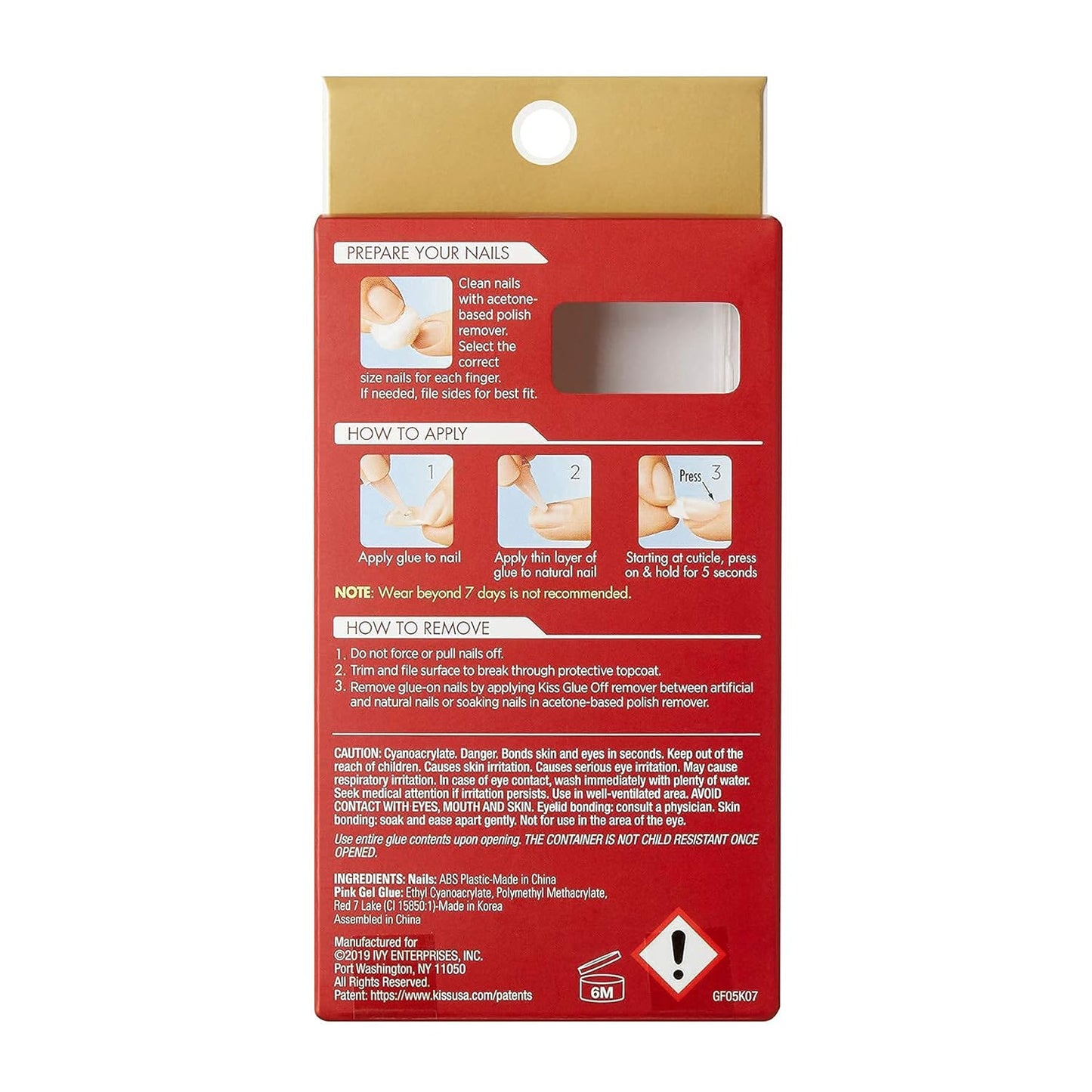 Gold finger Trendy nails. GC21