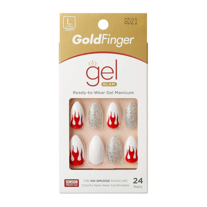 Gold finger Trendy nails. GC21