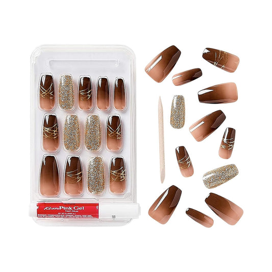 Gold finger Trendy nails. GD18