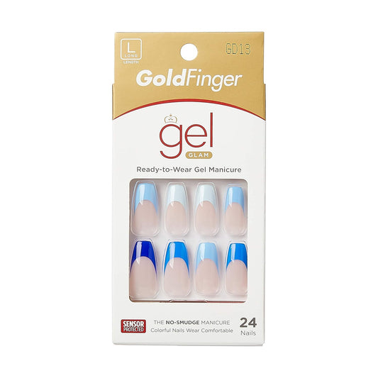 Gold finger Trendy nails. GD13