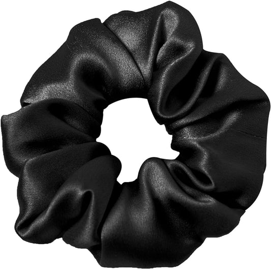 Black silk hair tie