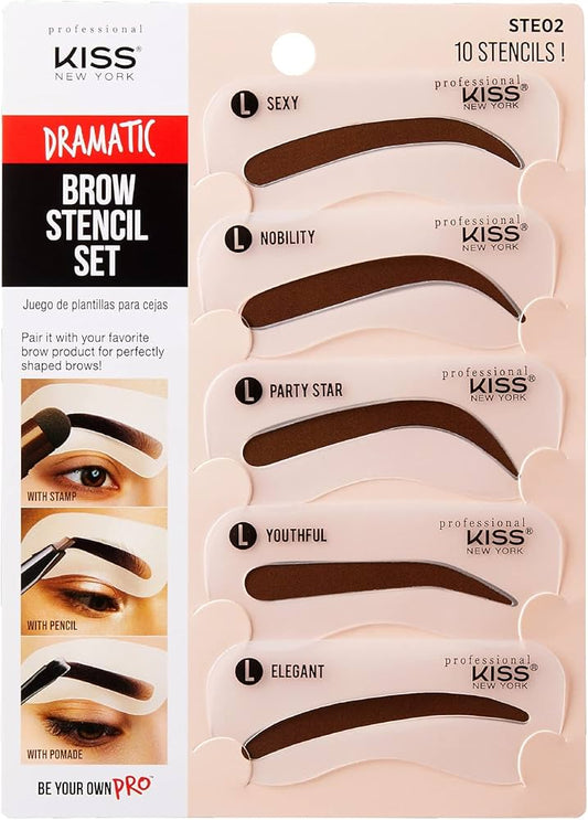 Kiss natural brow stencil set. Ste02