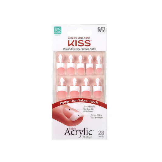 Acrylic French Nails KSA03