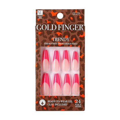 Gold Finger Trrendy nails. GD29