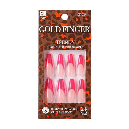 Gold Finger Trrendy nails. GD29