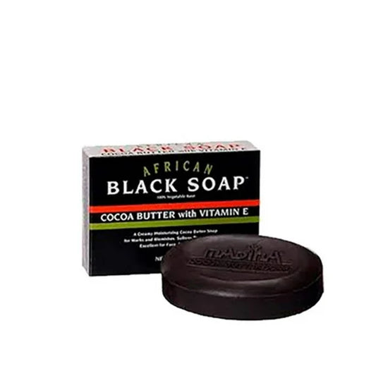 African Formula Black Soap with Cocoa Butter & Vitamin E, 3.5 oz