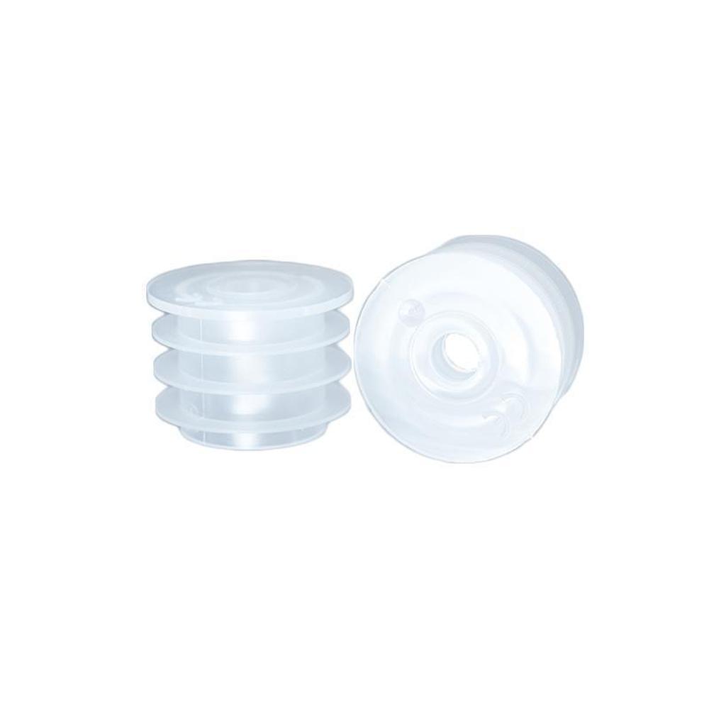 8 oz. Amber Boston Round with Reducer and Black Foam-Lined Cap (24/400) (V4) (V1)