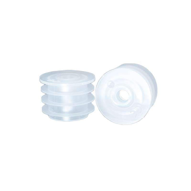 8 oz. Clear Boston Round with Reducer and White Child-Resistant Cap (24/400) (V4) (V1)