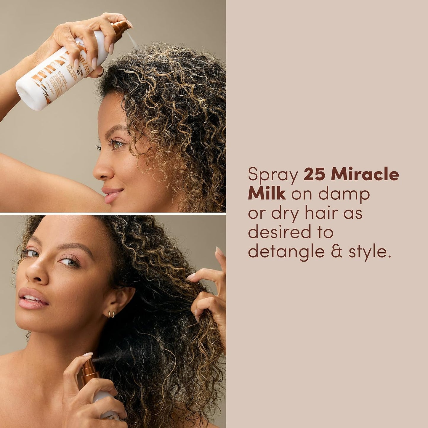 Mizani 25 miracle milk leave in. 8.5oz