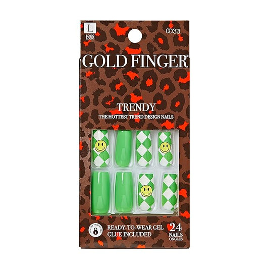 Gold Finger Trrendy nails. GD33