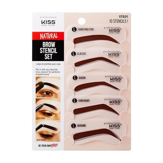 Kiss natural brow stencil set. Ste01
