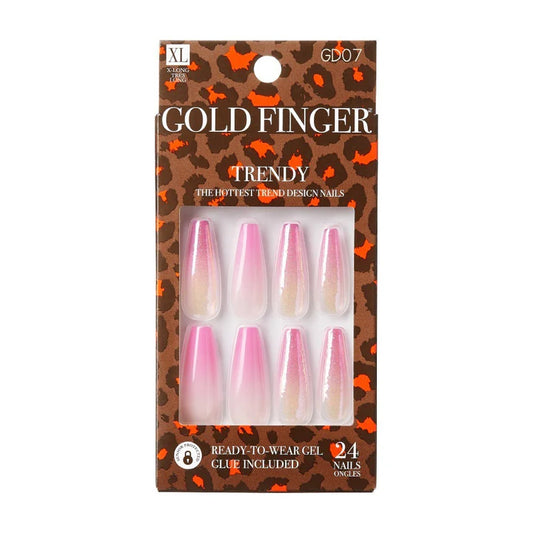 Gold Finger Trrendy nails. GD07