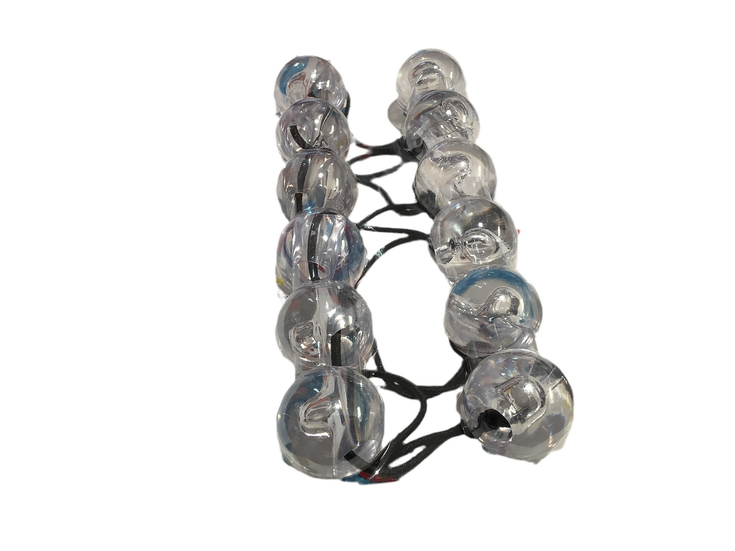 Laurena hair balls/ponytail holders. Clear.  6pcs
