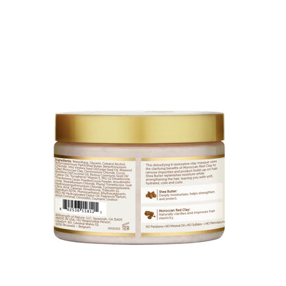 African Pride Moisture  Miracle Moroccan Clay & Shea Butter Masque, 12oz