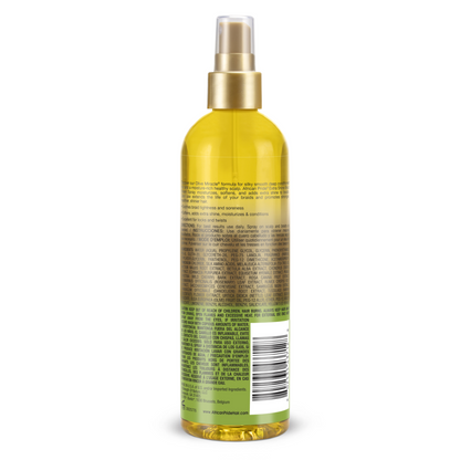 African Pride Braid Sheen Spray. Tension relief & shine