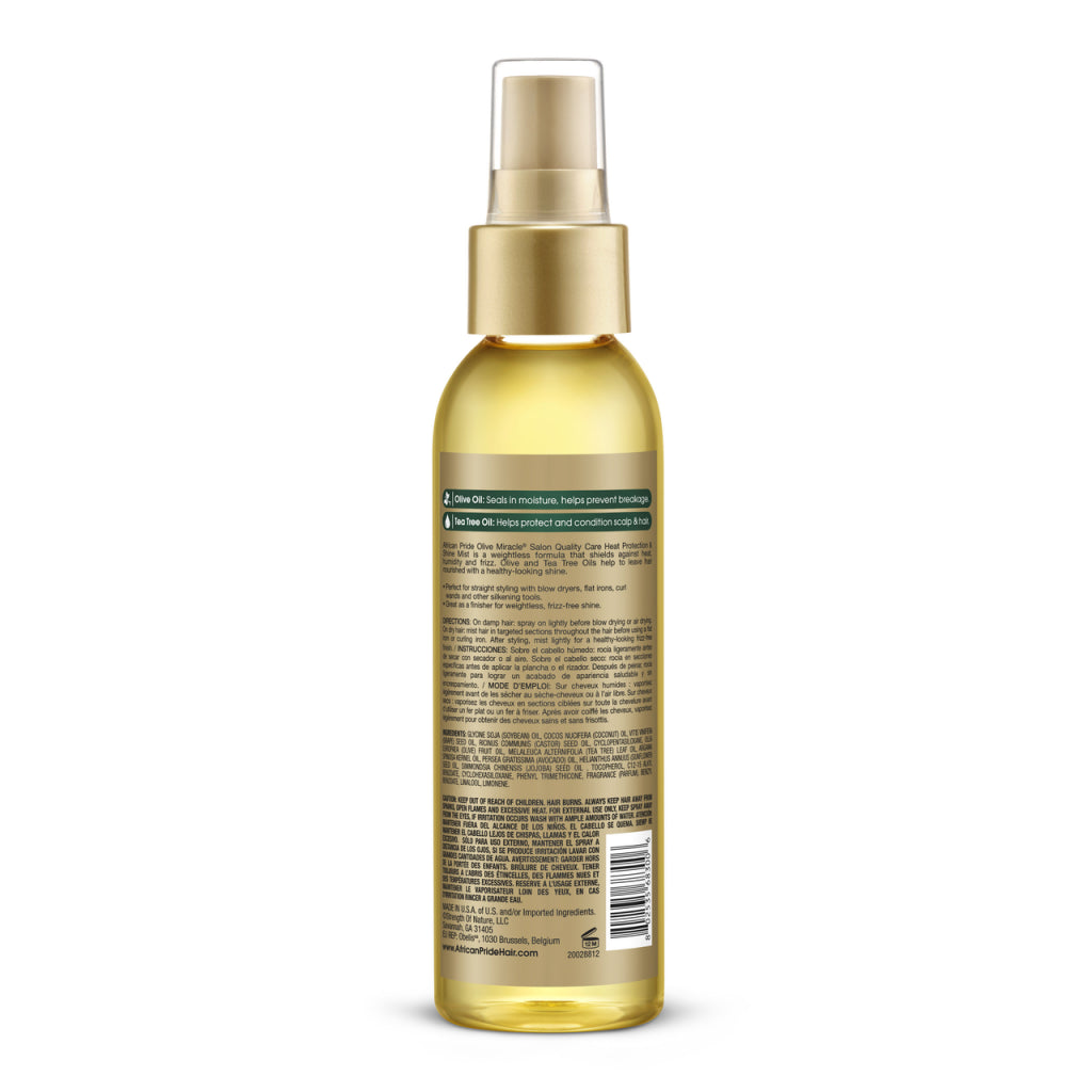 African Pride Olive Miracle Heat protection & shine mist