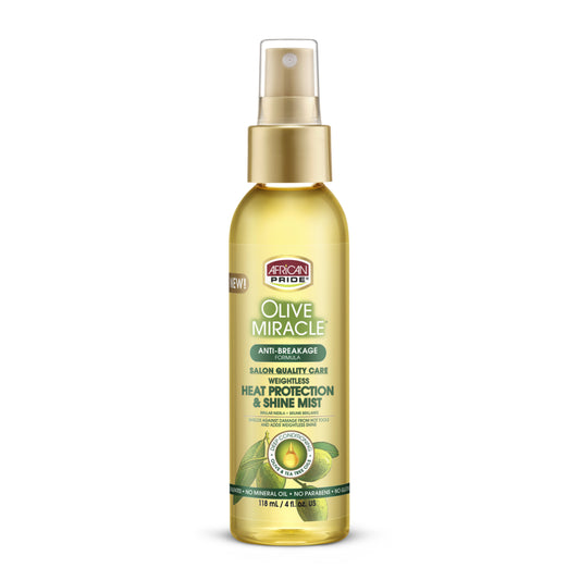 African Pride Olive Miracle Heat protection & shine mist