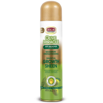 African pride olive miracle growth sheen