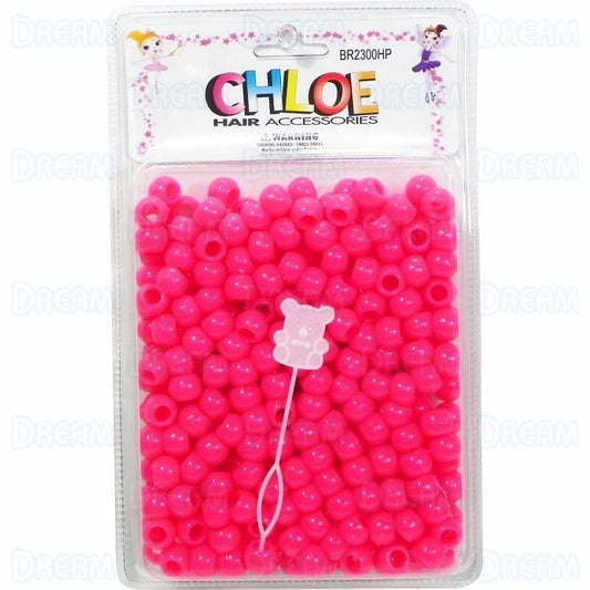 Dream CHLOE BEAD ROUND BIG 200 Hot Pink 200PC. Br2300hp