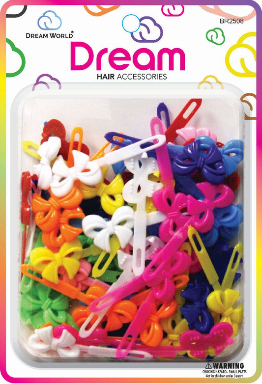DREAM WORLD BARRETTE NEAT RIBBON(S) 60PC. BR2508