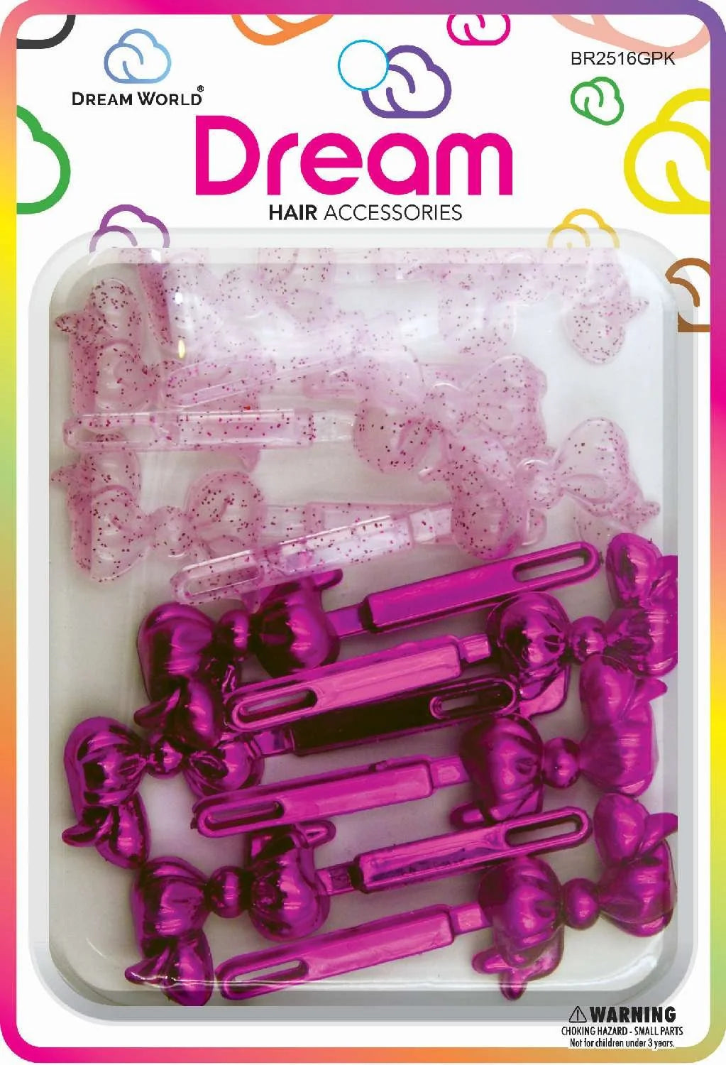 Dream barrettes. BR2516GPK