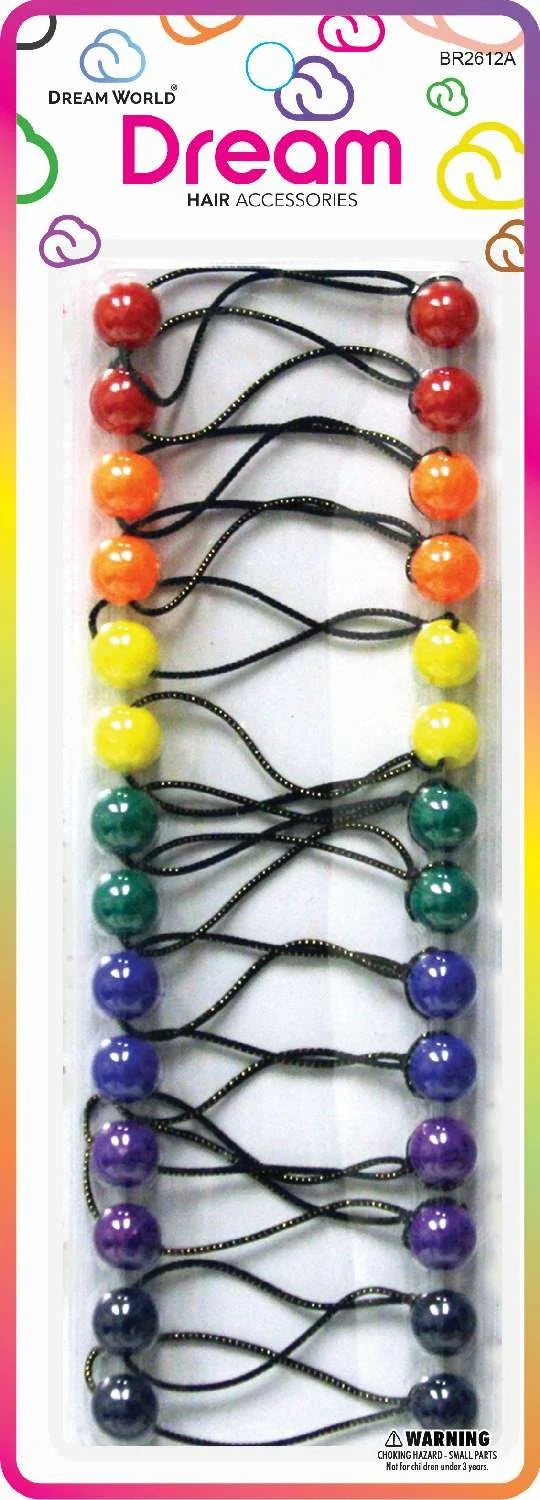 Dream ponytail holders. 12mm. 14pcs. BR2612A