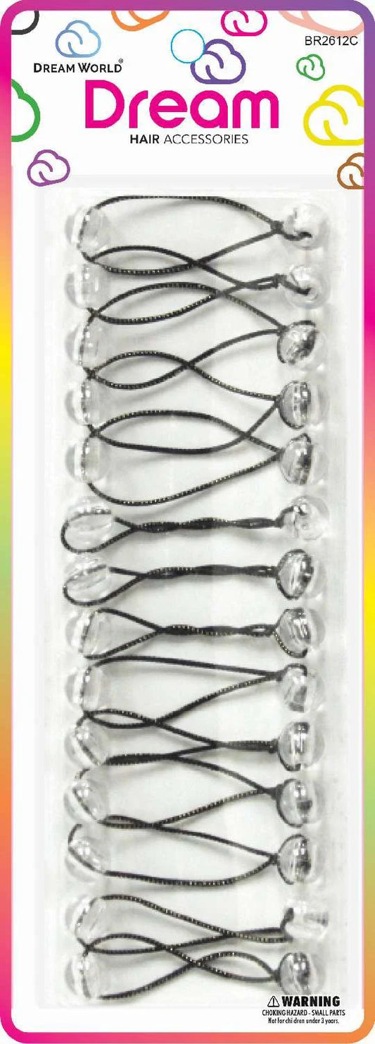 Dream ponytail holders. 12mm. 14pcs. BR2612C