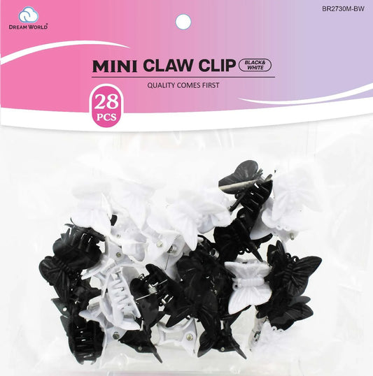 Dream world mini claw clip. 28 pcs. Br2730M-Bw
