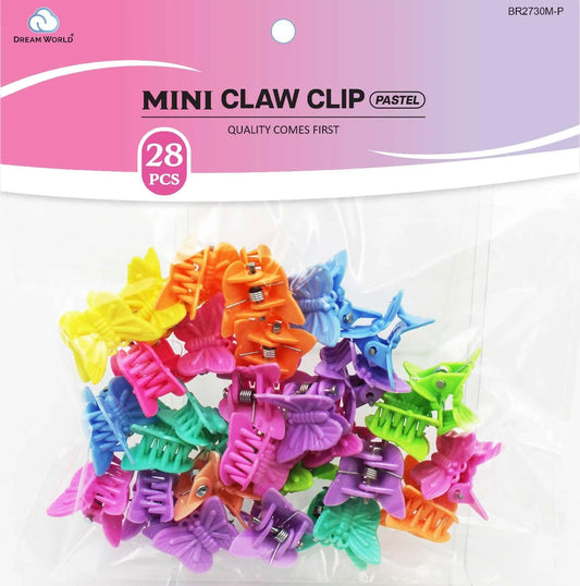 Dream world mini claw clip. 28 pcs. Br2730M-P