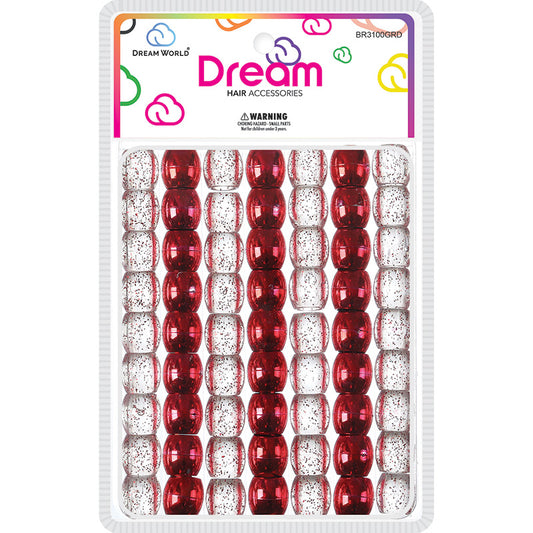 Dream world glitter hair beads. 16MM. BR3100GRD